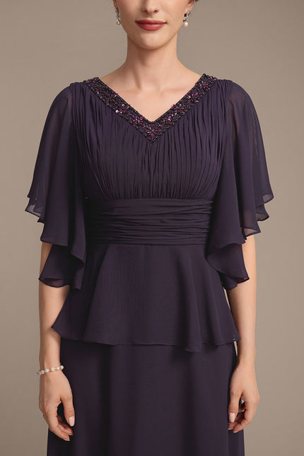 Robe Cérémonie Violette Fluide - gallery 7