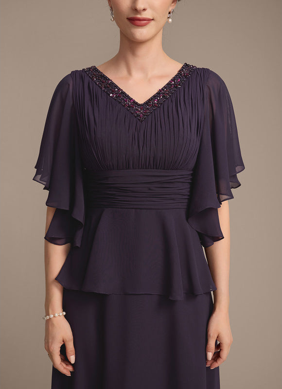 Robe Cérémonie Violette Fluide - gallery 7