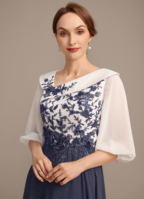 Robe Cérémonie Asymétrique Brodée - gallery 1