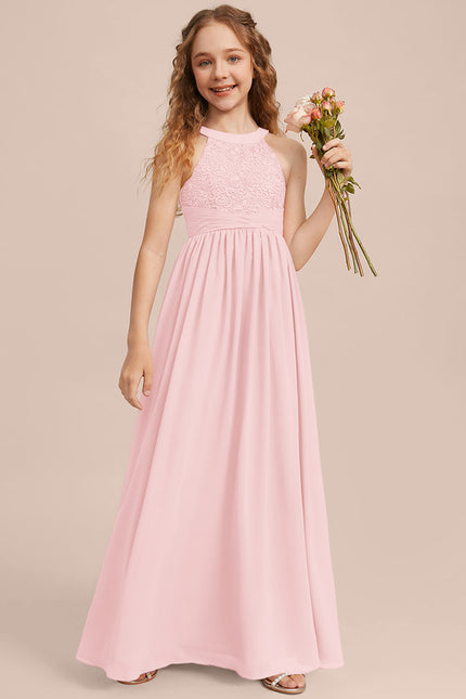 Robe Cérémonie Longue Rose Douce
