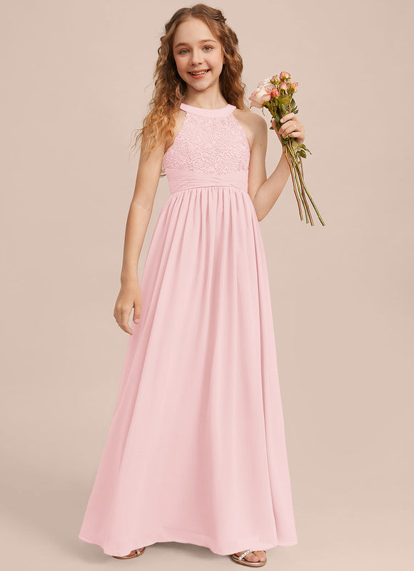 Robe Cérémonie Longue Rose Douce