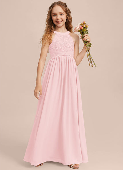 Robe Cérémonie Longue Rose Douce