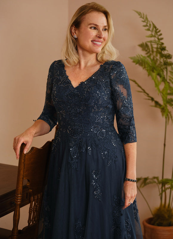 Robe Cérémonie Longue Tulle Ornée - gallery 8