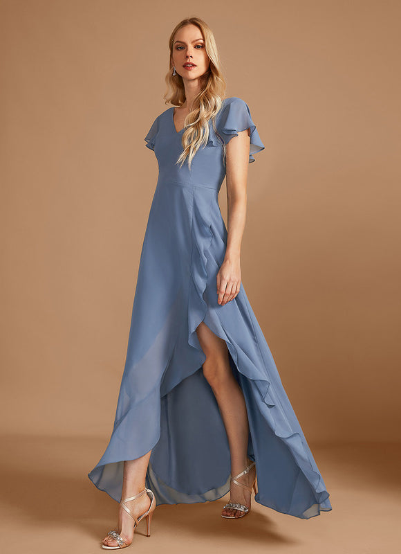 Robe Cérémonie Fluide Marine Élégante - gallery 3