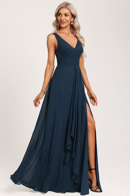 Robe Cérémonie Longue Volants Rose - gallery 2