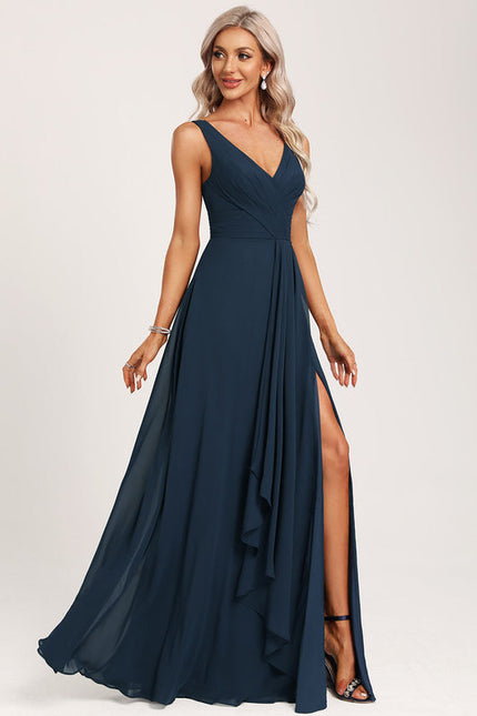 Robe Cérémonie Longue Volants Rose - gallery 2