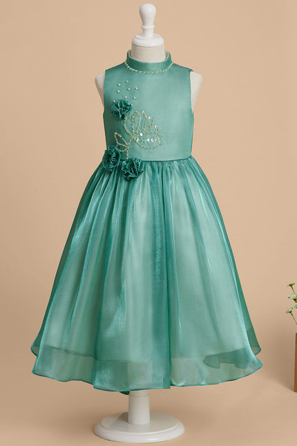Robe Cérémonie Émeraude Céleste