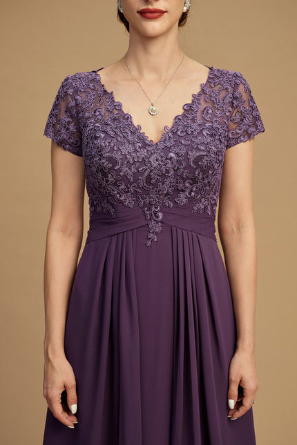 Robe Cérémonie Aérienne Violet - gallery 3