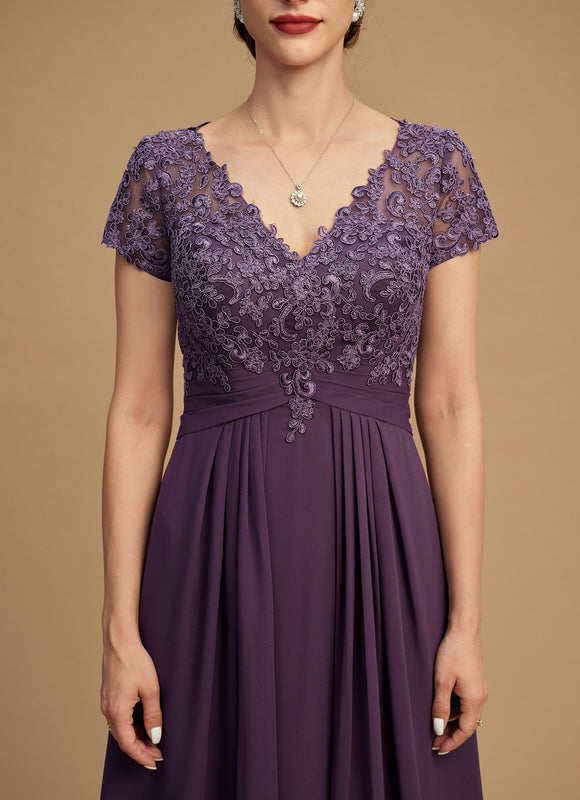 Robe Cérémonie Aérienne Violet - gallery 3