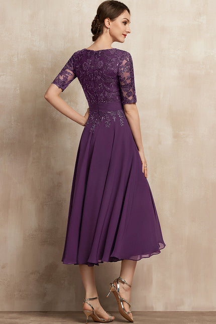 Robe Cérémonie Élegante Violet - gallery 2