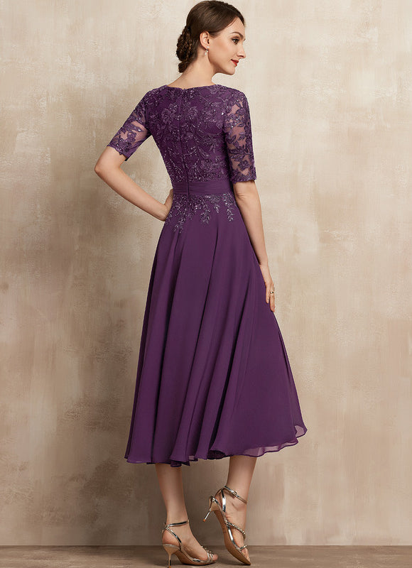 Robe Cérémonie Élegante Violet - gallery 2