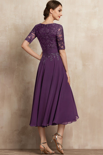 Robe Cérémonie Élegante Violet - gallery 2