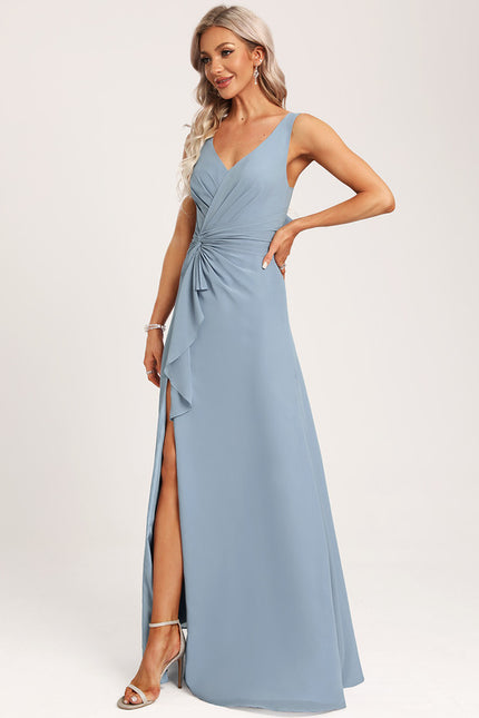 Robe Cérémonie Longue Volants Rose - gallery 4