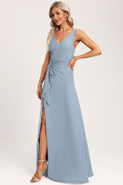 Robe Cérémonie Longue Volants Rose - gallery 4
