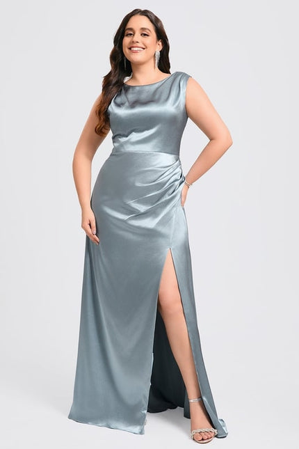 Robe Cérémonie Satinée Ajourée - gallery 6