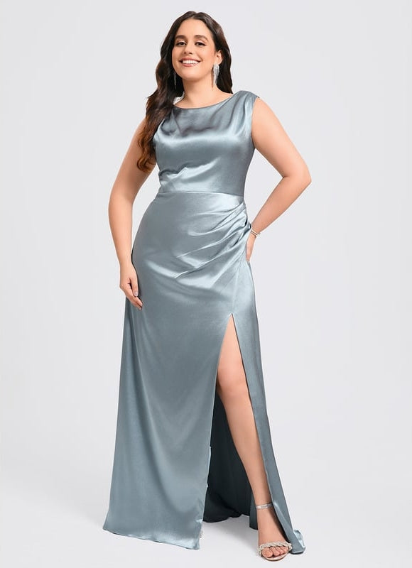 Robe Cérémonie Satinée Ajourée - gallery 6