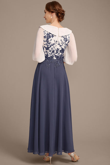 Robe Cérémonie Asymétrique Brodée - gallery 5