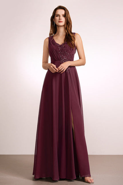 Robe Cérémonie Longue Rose Élégante - gallery 2