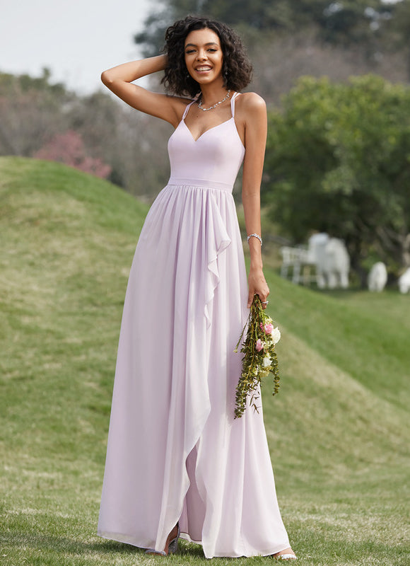 Robe Cérémonie Fluide Marine Élégante - gallery 9
