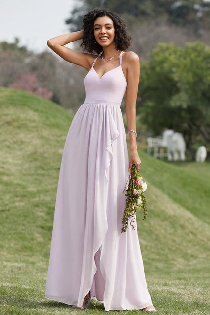 Robe Cérémonie Fluide Marine Élégante - gallery 9