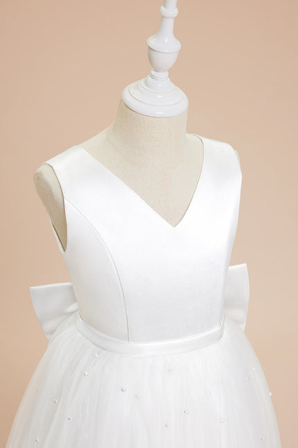 Robe Cérémonie Satinée Lumineuse - gallery 1