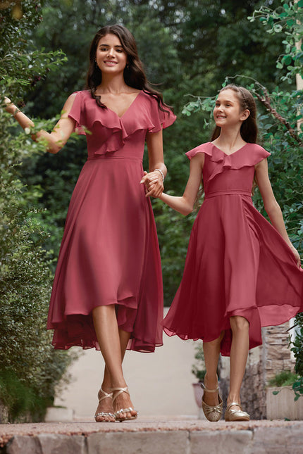 Robe Cérémonie Fluide Marine Élégante - gallery 4