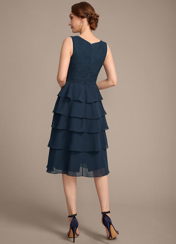 Robe Ceremonie Grande Taille Bleu Marine - gallery 8