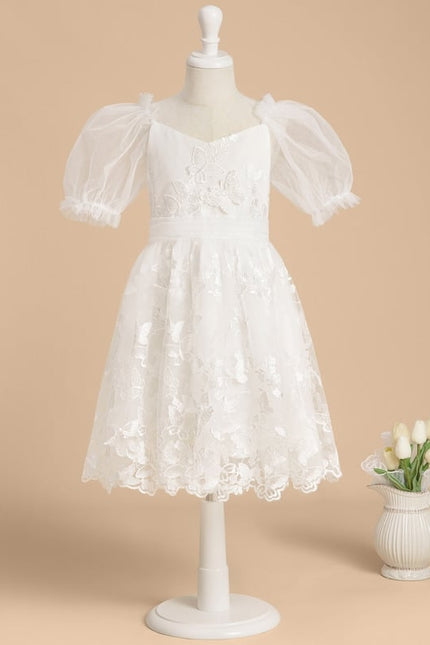 Robe Ceremonie Fille Broderie Anglaise - gallery 1