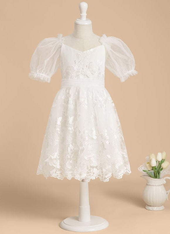 Robe Ceremonie Fille Broderie Anglaise - gallery 1