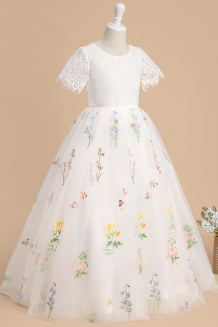 Robe Cérémonie Tulle Navy Floral - gallery 3