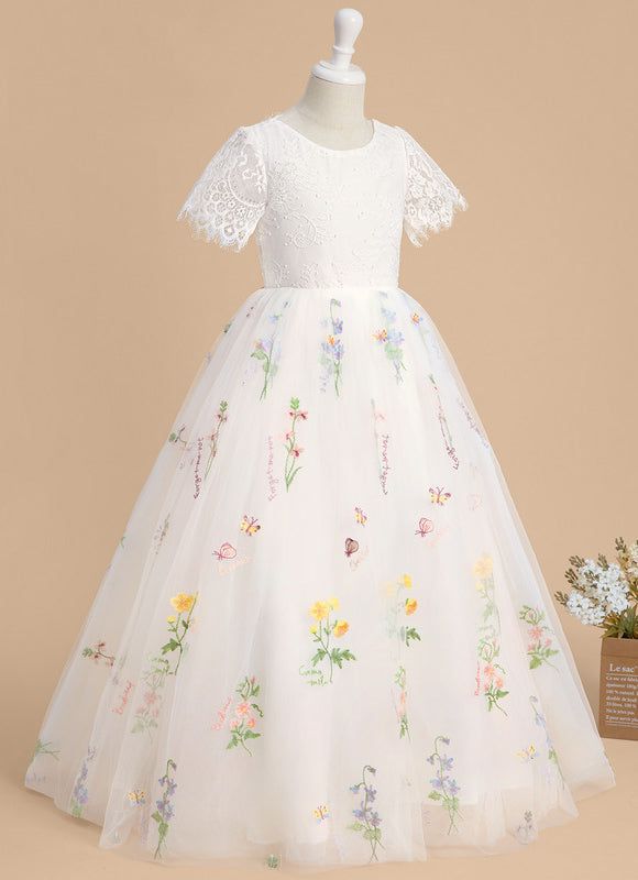 Robe Cérémonie Tulle Navy Floral - gallery 3