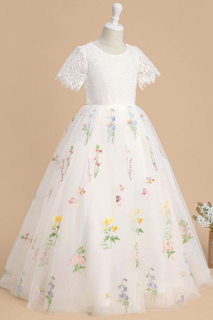 Robe Cérémonie Tulle Navy Floral - gallery 3