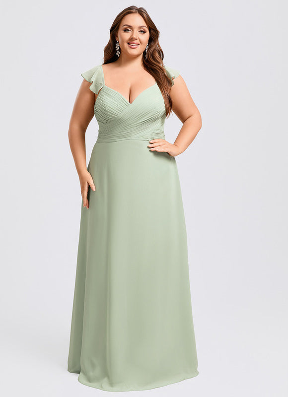 Robe Cérémonie Longue Volants Rose - gallery 7