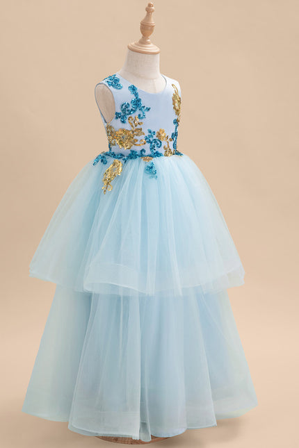 Robe Cérémonie Tulle Aqua - gallery 2