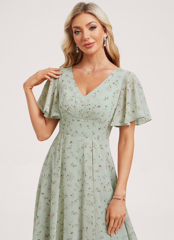 Robe Cérémonie Fluide Marine Élégante - gallery 1