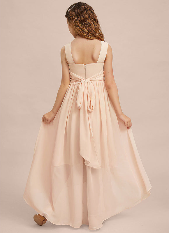 Robe Cérémonie Asymétrique Fleurie - gallery 6