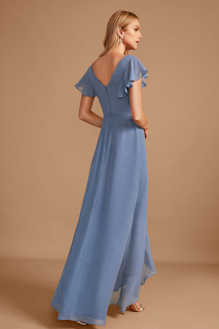 Robe Cérémonie Fluide Marine Élégante - gallery 5