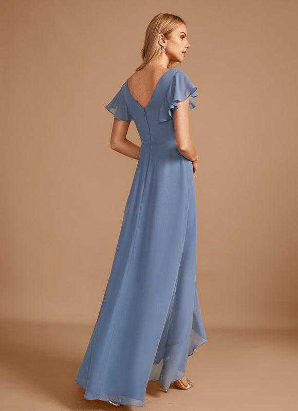 Robe Cérémonie Fluide Marine Élégante - gallery 5