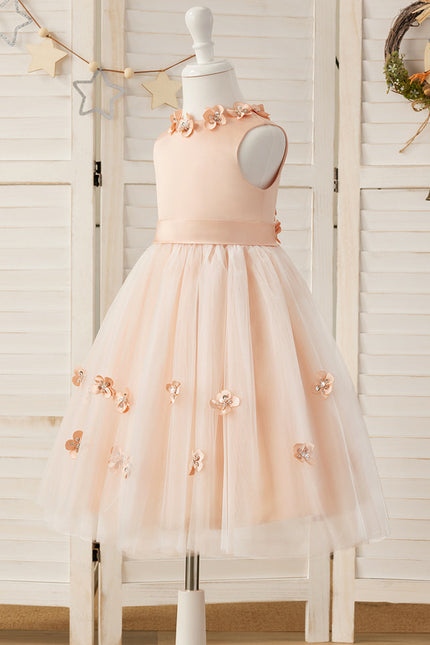 Robe Cérémonie Satinée Florale - gallery 8