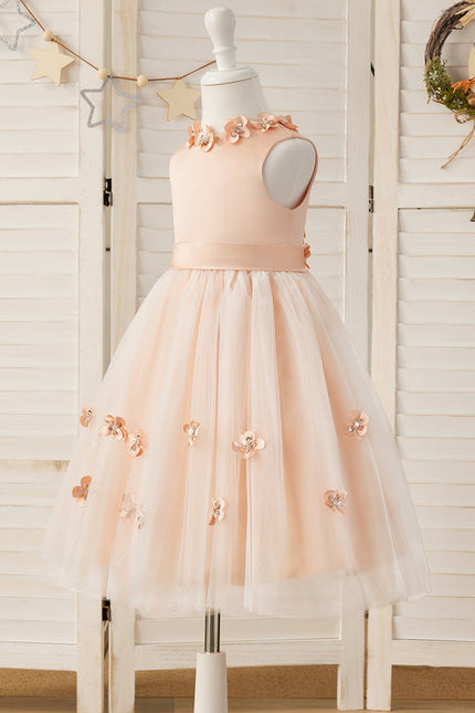 Robe Cérémonie Satinée Florale - gallery 8