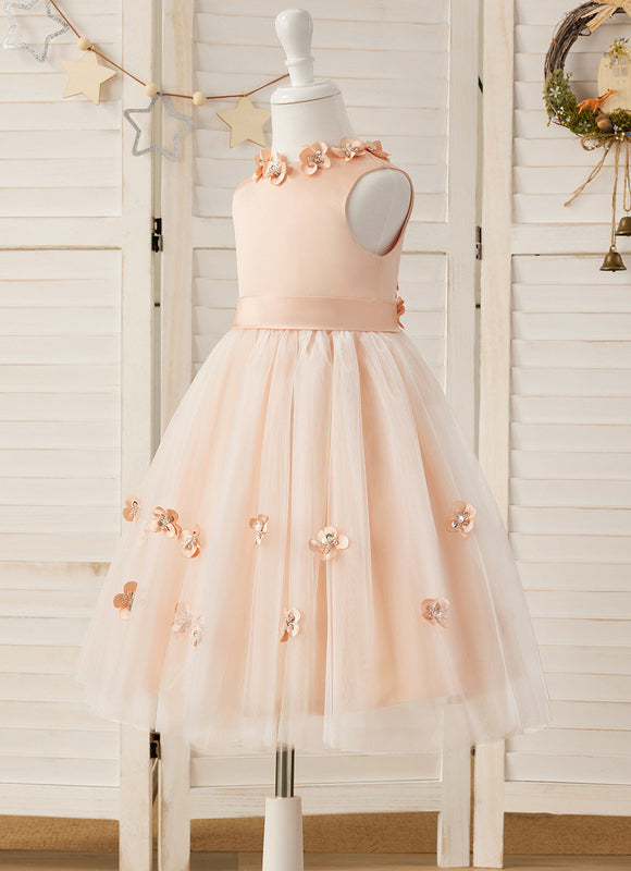 Robe Cérémonie Satinée Florale - gallery 8