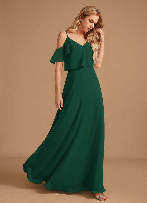 Robe Cérémonie Longue Volants Rose