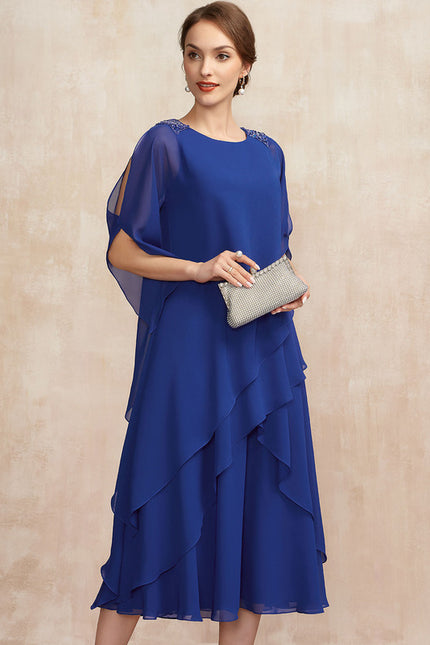 Robe Cérémonie Fluidité Marine