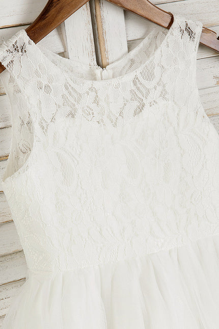Robe Cérémonie Éclatante Blanche - gallery 7