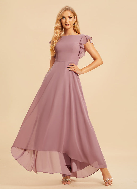 Robe Cérémonie Col Rond Volantée - gallery 4