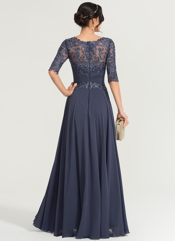 Robe Cérémonie Fluide Marine - gallery 1