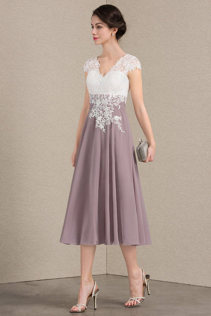 Robe Cérémonie Élegante Violet - gallery 1