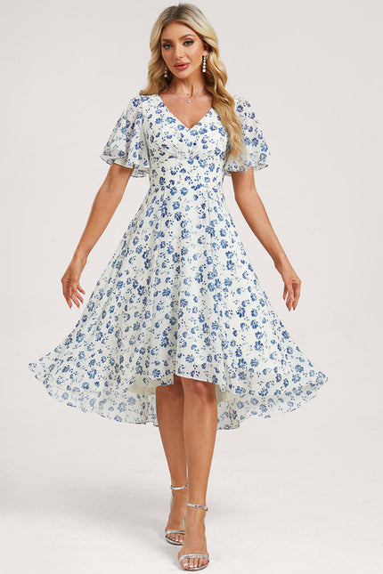 Robe Cérémonie Fluide Marine Élégante - gallery 3