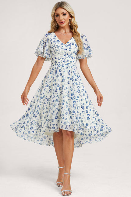 Robe Cérémonie Fluide Marine Élégante - gallery 3