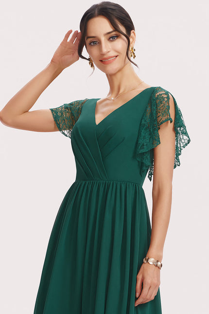 Robe Cérémonie Longue Rose Élégante - gallery 5